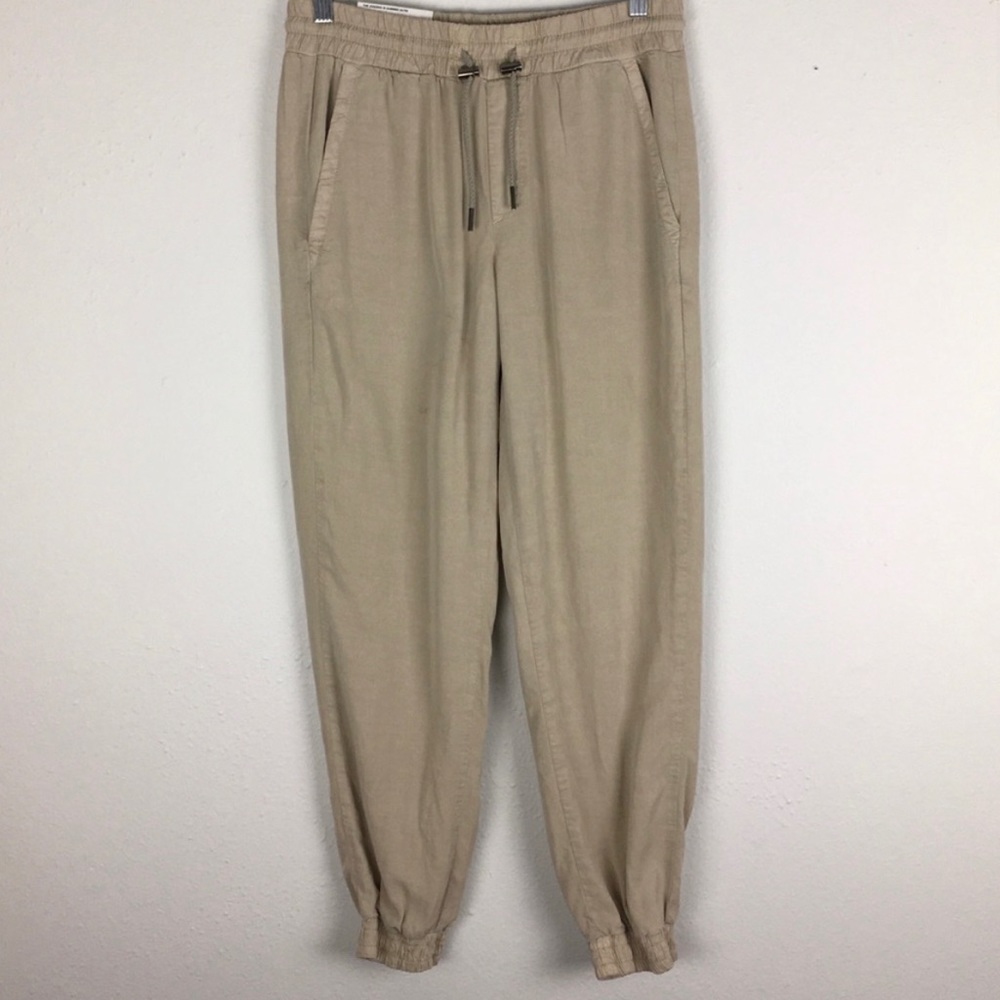ZARA LIMESTONE GREEN “THE JOGGING”TROUSERS L